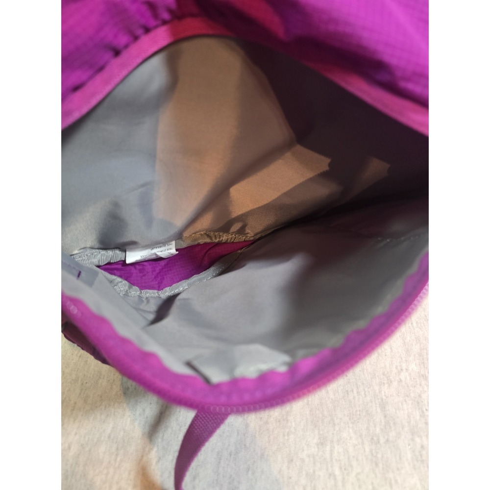 Eddie Bauer RipStop shoulder sling crossbody backpack bag Purple Walk Hike - Picture 4 of 5